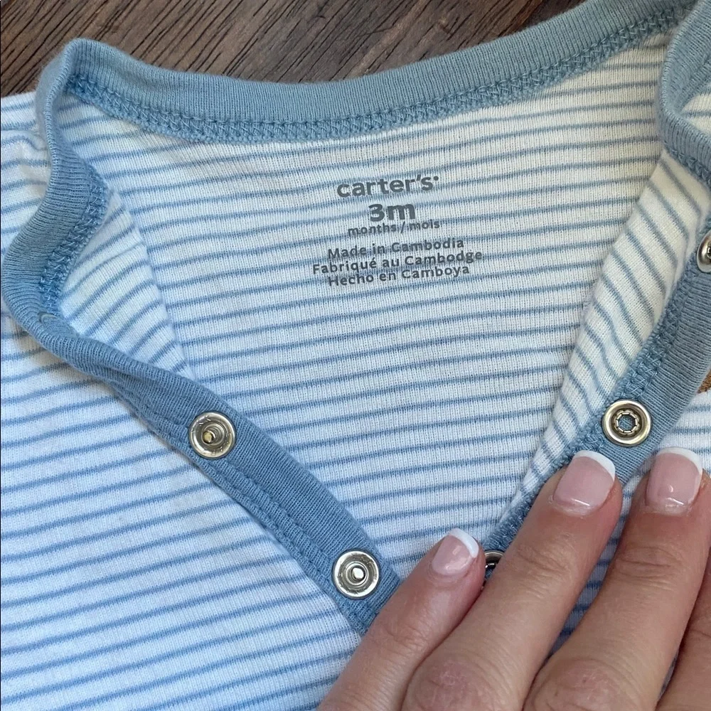 Carter's Blue Animal and Striped Sleep Sacks